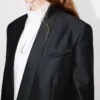 Abrigo tipo kimono de lana virgen y seda Abrigo tipo kimono de lana virgen y seda