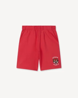 Bermudas bordadas de felpa francesa