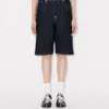 Bermudas boyfriend de cintura baja en denim japonés Bermudas boyfriend de cintura baja en denim japonés