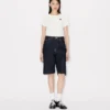 Bermudas boyfriend de cintura baja en denim japonés Bermudas boyfriend de cintura baja en denim japonés