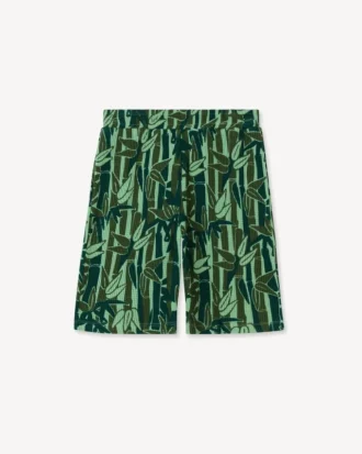 Bermudas «Eden Jungle» en felpa francesa texturizada