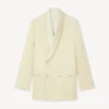Blazer con cuello chal de lana virgen