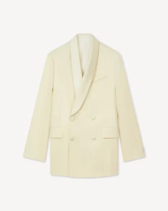 Blazer con cuello chal de lana virgen