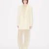 Blazer con cuello chal de lana virgen
