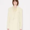 Blazer con cuello chal de lana virgen