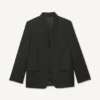 Blazer tipo kimono de lana virgen