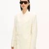 Blazer tipo kimono de lana virgen