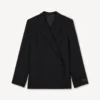 Blazer tipo kimono de lana virgen