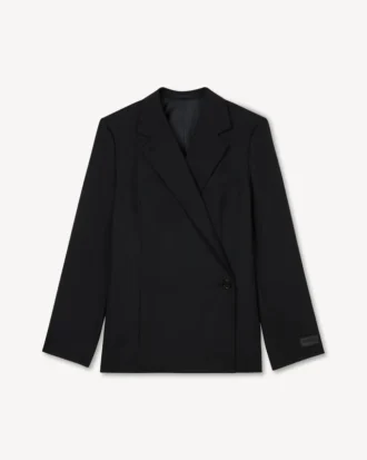 Blazer tipo kimono de lana virgen
