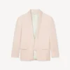 Blazer tipo kimono de lana virgen