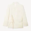 Blazer tipo kimono de lana virgen