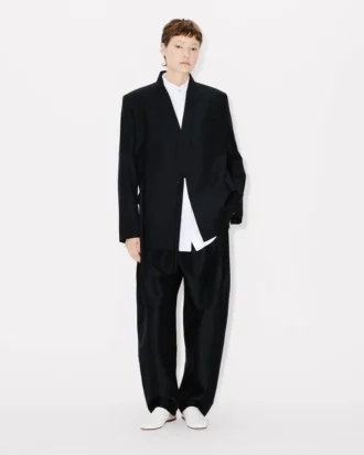 Blazer tipo kimono de lana virgen
