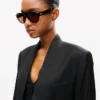 Blazer tipo kimono de lana virgen