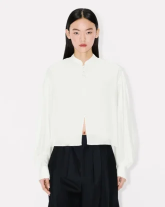 Blusa de seda mixta