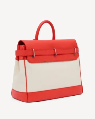 Bolso «Kenzo Holdall» de lona y piel Bolso «Kenzo Holdall» de lona y piel