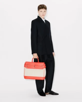 Bolso «Kenzo Holdall» de lona y piel Bolso «Kenzo Holdall» de lona y piel