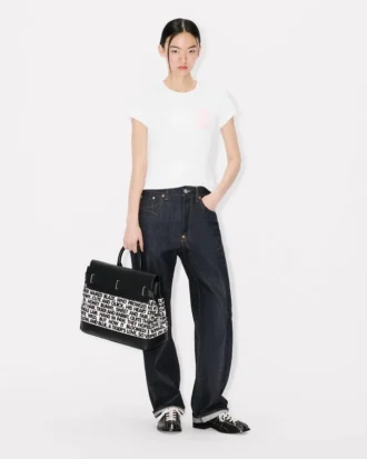 Bolso «Kenzo Holdall» de lona y piel Bolso «Kenzo Holdall» de lona y piel