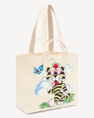Bolso tote grande «Kenzo Cartoon» de lona