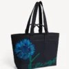 Bolso tote grande «Kenzo Tulip» en sarga tipo denim Bolso tote grande «Kenzo Tulip» en sarga tipo denim