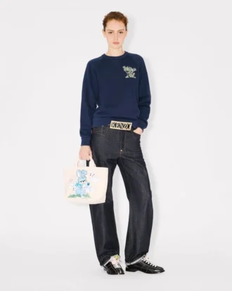 Bolso tote pequeño «Kenzo Cartoon» de lona Bolso tote pequeño «Kenzo Cartoon» de lona