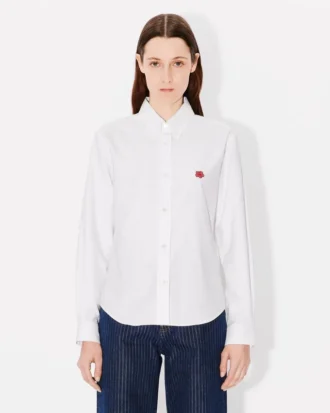Camisa entallada con bordado «Boke Flower»