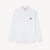 Camisa informal bordada «Boke Flower» en algodón Oxford Camisa informal bordada «Boke Flower» en algodón Oxford