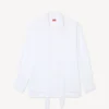 Camisa oversize con lazo en algodón