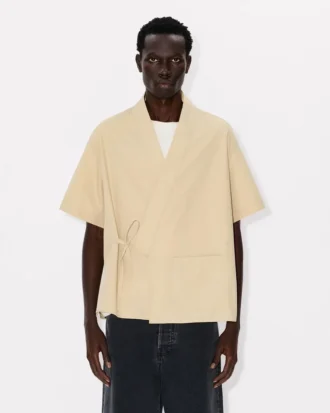 Camisa tipo kimono de algodón ripstop