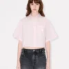 Camisas «Boke Flower 2.0» de popelín de algodón con hombros caídos y corte corto Camisas «Boke Flower 2.0» de popelín de algodón con hombros caídos y corte corto