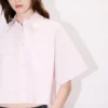 Camisas «Boke Flower 2.0» de popelín de algodón con hombros caídos y corte corto Camisas «Boke Flower 2.0» de popelín de algodón con hombros caídos y corte corto