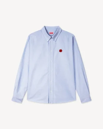 Camisas con bordado «Boke Flower» en algodón Oxford