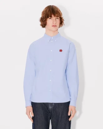 Camisas con bordado «Boke Flower» en algodón Oxford