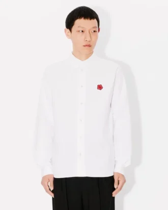 Camisas con bordado «Boke Flower» en algodón Oxford