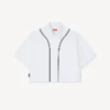 Camisas de béisbol de manga corta «Boke Flower 2.0» en popelín de algodón Camisas de béisbol de manga corta «Boke Flower 2.0» en popelín de algodón