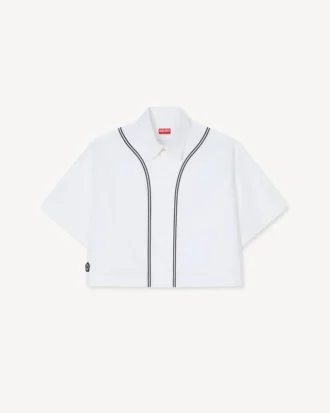 Camisas de béisbol de manga corta «Boke Flower 2.0» en popelín de algodón
