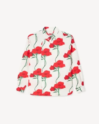 Camisas de doble botonadura «Kenzo Archive Rose» en algodón