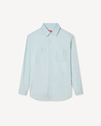 Camisas de estilo workwear en cambray Stone Bleach