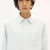 Camisas de estilo workwear en cambray Stone Bleach Camisas de estilo workwear en cambray Stone Bleach