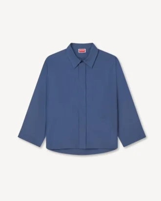 Camisas de manga 3/4 en popelín de algodón