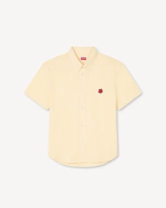 Camisas de manga corta «Boke Flower» en algodón seersucker