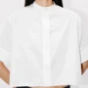 Camisas de manga corta de popelín de algodón Camisas de manga corta de popelín de algodón