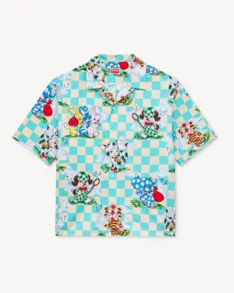 Camisas hawaianas de manga corta «Kenzo Cartoon» en algodón seersucker