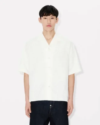 Camisas hawaianas de manga corta «Kenzo Tiger» en jacquard de algodón