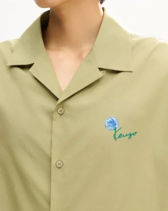 Camisas hawaianas de manga corta «Kenzo Tulip» en popelín de algodón