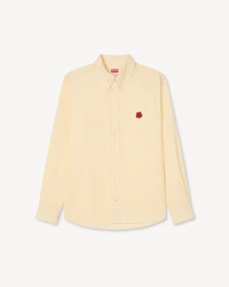Camisas informales con bordado «Boke Flower» en algodón seersucker