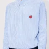 Camisas informales con bordado «Boke Flower» en algodón seersucker Camisas informales con bordado «Boke Flower» en algodón seersucker