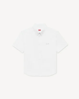 Camisas informales de manga corta «Kenzo Signature» en algodón seersucker