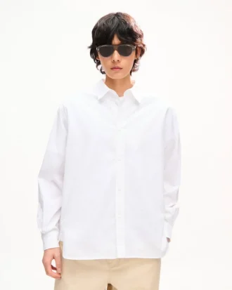 Camisas informales de popelín de algodón