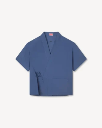 Camisas kimono de manga corta de algodón