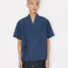 Camisas kimono de manga corta de algodón